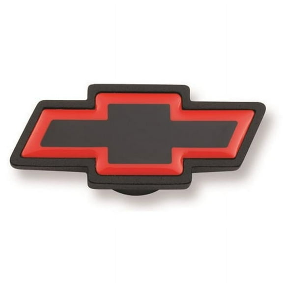 Powerplay 141369 Large Chevy Bowtie Emblem, Black and Red