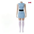 thumbnail image 1 of Powerpuff Dress Set Blossom Buttercup Bubbles Costume Dress With Belt, 1 of 2