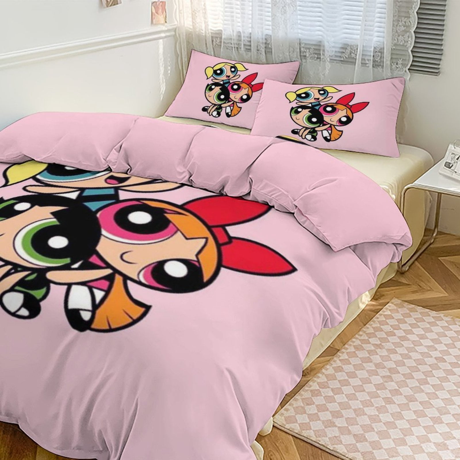 The Powerpuff Girls 3 Pieces Bedding Set 3D Printed Lightweight Bed ...