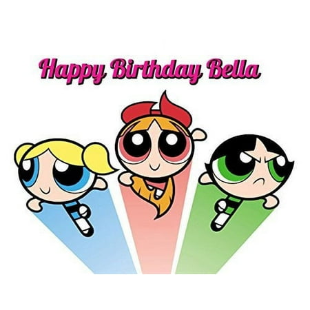 Powerpuff Girls Birthday Edible Image Cake Topper, by TNCT