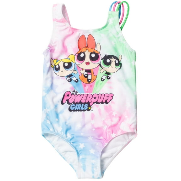 Powerpuff Girls Blossom Bubbles Buttercup Toddler Girls One Piece Bathing Suit Toddler to Big Kid