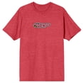 thumbnail image 1 of Powerpuff Girls Blossom Is The Self-Proclaimed Leader Crew Neck Short Sleeve Red Heather Men's T-shirt, 1 of 7