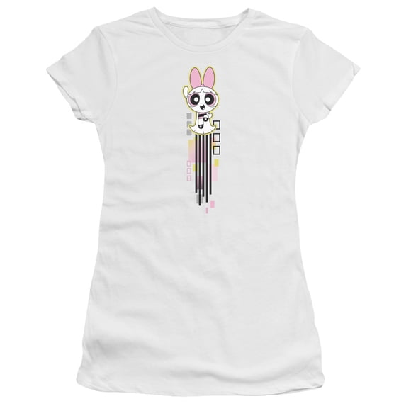 Powerpuff Girls Blossom Streak S/S Junior Women's T-Shirt Sheer White