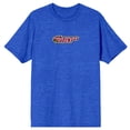 thumbnail image 1 of Powerpuff Girls Bubbles Is The Cute One Crew Neck Short Sleeve Blue Heather Men's T-shirt, 1 of 7