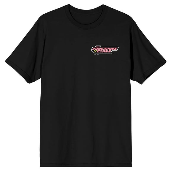 Powerpuff Girls Bubbles Is The Cute One Crew Neck Short Sleeve Men's Black T-shirt