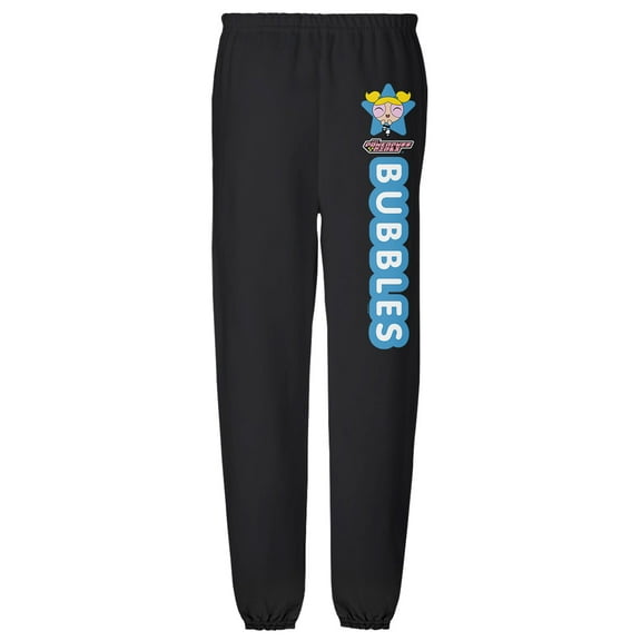 Powerpuff Girls Bubbles Mens Jogger Sweatpants, Black, X-Large