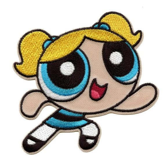 Powerpuff Girls Bubbles Patch Cartoon Network Animation Embroidered Iron On