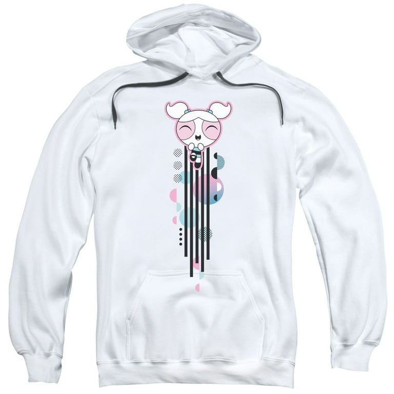 Powerpuff Girls Bubbles Streak Adult Pullover Hoodie Sweatshirt White