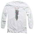 thumbnail image 1 of Powerpuff Girls Bubbles Streak Long Sleeve Adult 18/1 T-Shirt White, 1 of 1