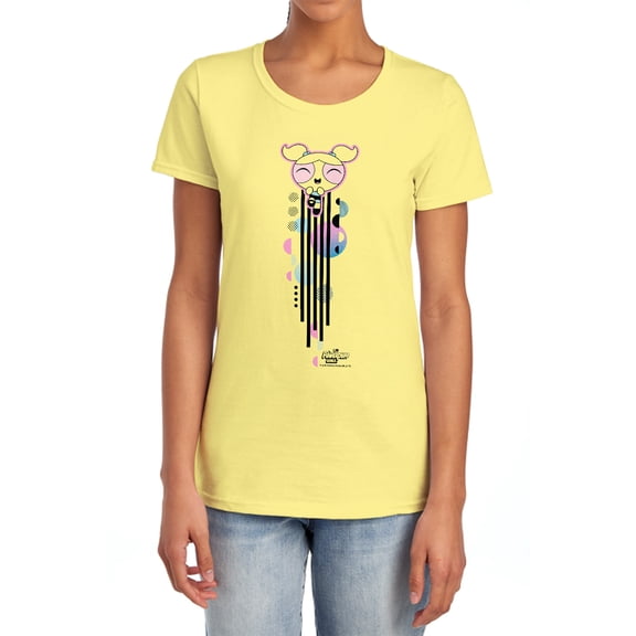 Powerpuff Girls Bubbles Streak Women's T Shirt, Banana, 2X-Large