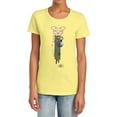 thumbnail image 1 of Powerpuff Girls Bubbles Streak Women's T Shirt, Banana, Large, 1 of 6