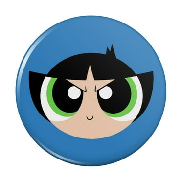 Powerpuff Girls Buttercup Head Pinback Button Pin