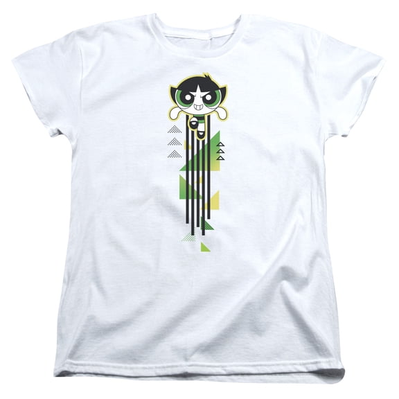 Powerpuff Girls Buttercup Streak S/S Women's T-Shirt White