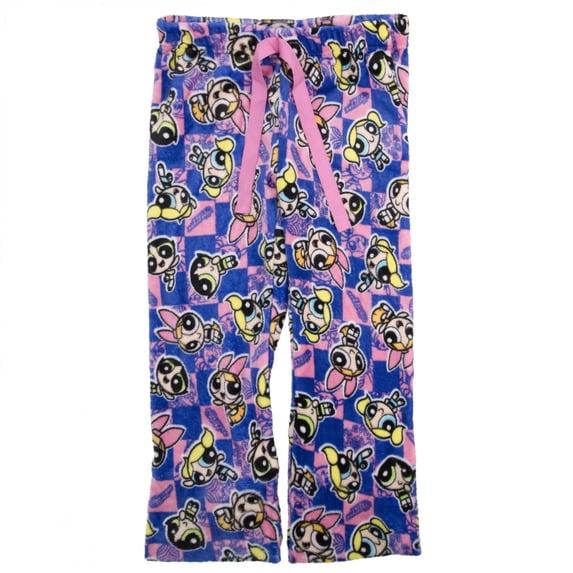 Powerpuff Girls Checkered Women's Sleep Pants-Large
