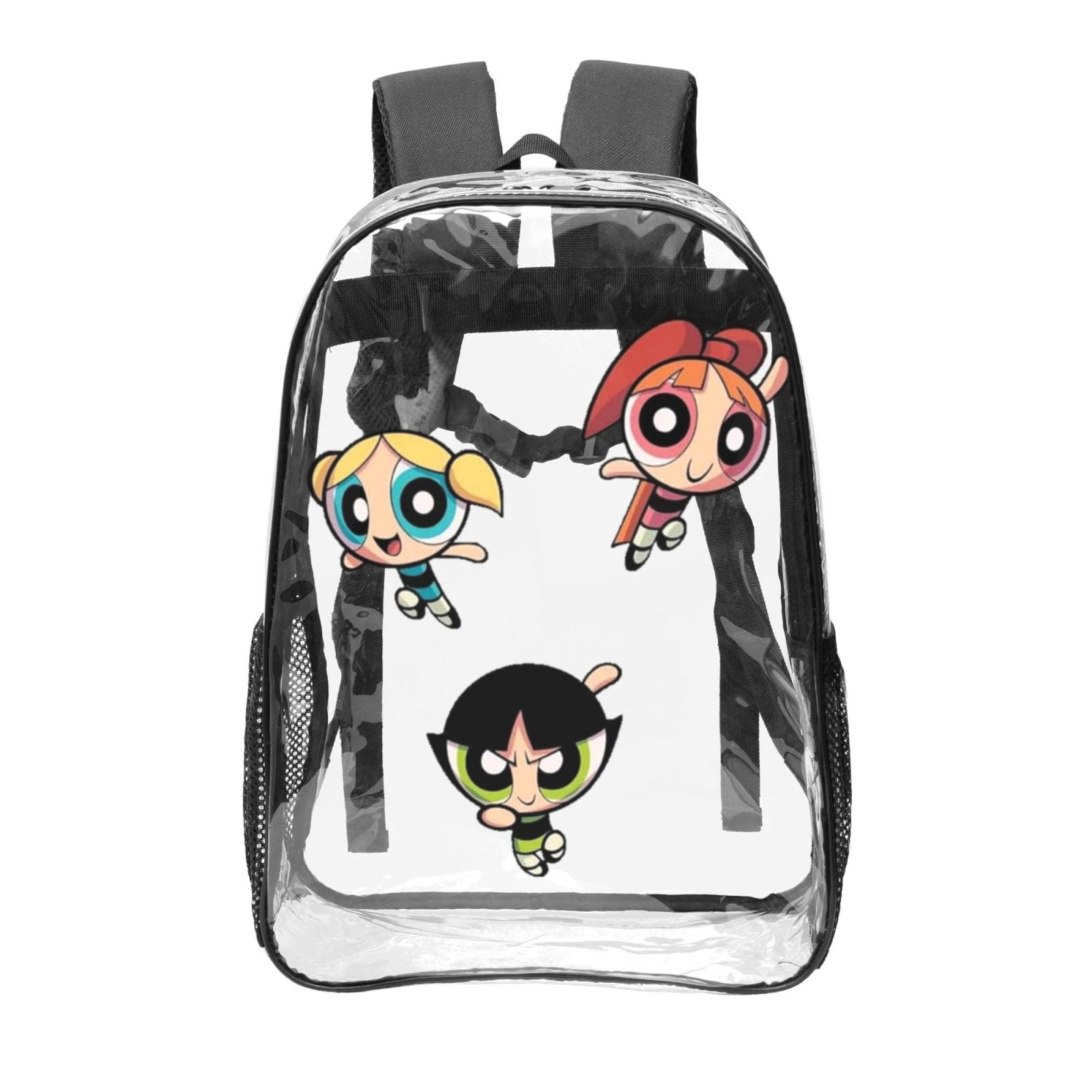 Zghhc 1set ITA Bag Zaino Trasparente Zaino Trasparente in PVC Resistente con Tasche Multiple Zaino per Concerti Lavoro Sicurezza Viaggio Festival