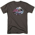 thumbnail image 1 of Powerpuff Girls I Am Bad I Am Evil S/S Adult 18/1 T-Shirt Charcoal 5X, 1 of 1