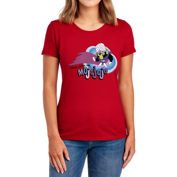 Powerpuff Girls I Am Bad I Am Evil Women's T Shirt, Red, Small