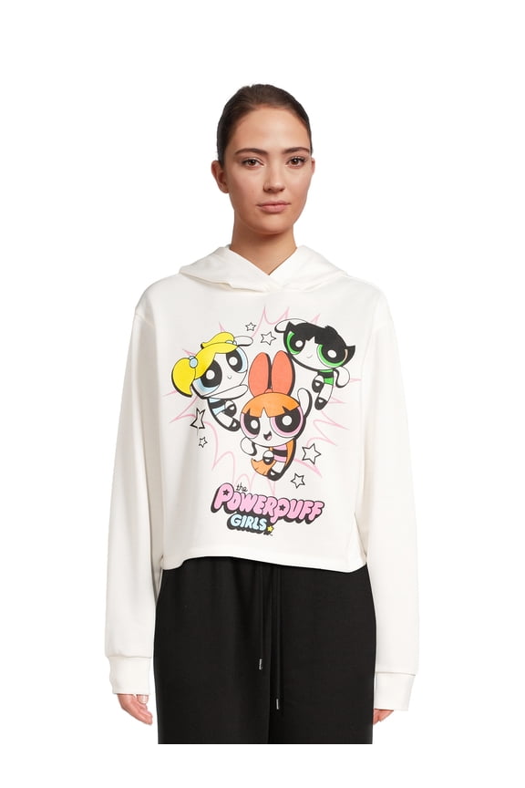 Powerpuff Girls Juniors’ Graphic Hoodie, Sizes XS-XXXL
