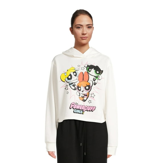 Powerpuff Girls Juniors’ Graphic Hoodie, Sizes XS-XXXL