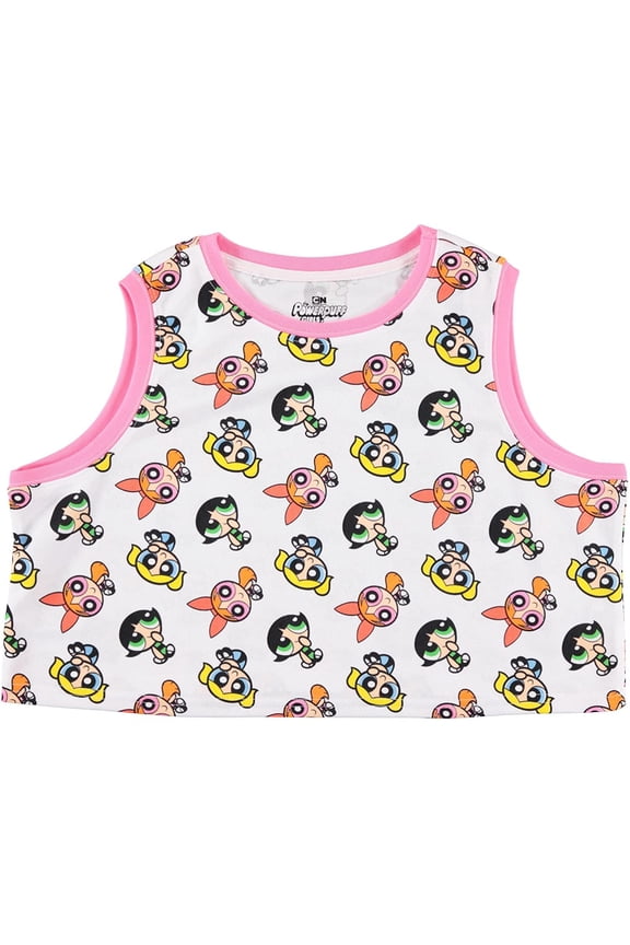 Powerpuff Girls Ladies Classic Shirt - Powerpuff Mesh Tank Top - Blossom Bubble and Buttercup Tank