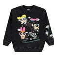 thumbnail image 1 of Powerpuff Girls Women's Sweatshirt, Graphic Print Powerpuff Girls Sweatshirt Black Wash - L, 1 of 6