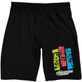 thumbnail image 1 of Powerpuff Girls Men's Black Sleep Pajama Shorts-Large, 1 of 5
