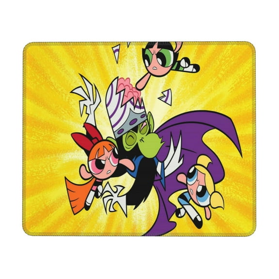 Powerpuff Girls Mouse Pad Office Gaming Anime Cartoon Mousepad 7 x 8.6 in