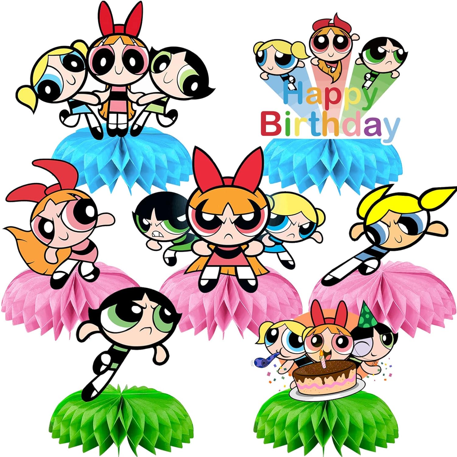 Powerpuff Girls Party Decorations Centerpieces & Props for Kids