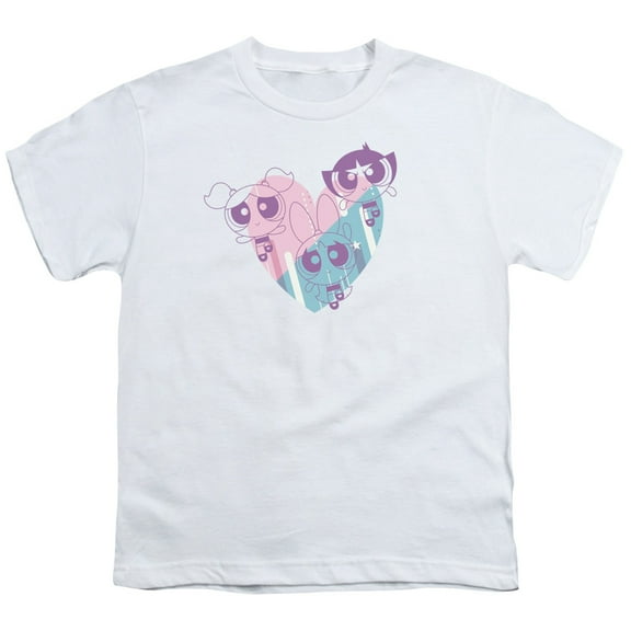 Powerpuff Girls - Powerpuff Heart - Youth Short Sleeve Shirt - Small