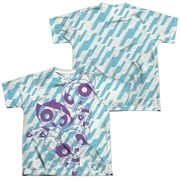 Powerpuff Girls - Purple Pattern Front/Back Print - Youth Short Sleeve Shirt - X-Large