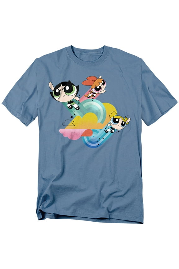 Powerpuff Girls T-Shirt Spiral Streaks Unisex Graphic Tee For Men & Women