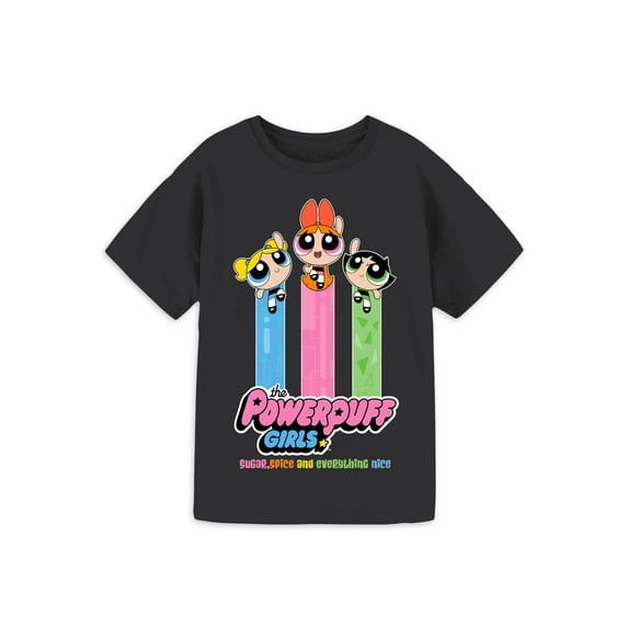 Powerpuff Girls Sugar and Spice Girls Short Sleeve Graphic T-Shirt, Sizes 4-16