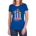 thumbnail image 1 of Powerpuff Girls The Girls Fly Women's T Shirt, Royal, Medium, 1 of 6