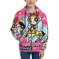 thumbnail image 1 of The Powerpuff Girls Youth Sweatshirt 3D Printed Hoodie Activewear Teenager Winter Full-Zip Drawstring Jacket Coats Active Pullover Hooded Blouse For Boys Girls X-Large, 1 of 8