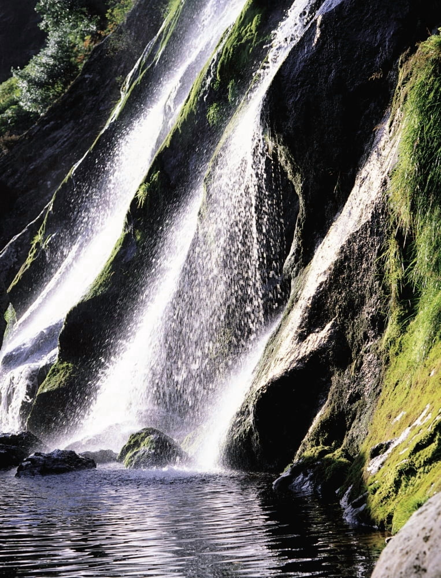 Powerscourt Waterfall Co Wicklow Ireland Canvas Art - The Irish Image Collection Design Pics (26 x 34)
