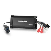 Powersport Bluetooth Amplifier Waterproof Class D Amp UTV Amp 4 Channel with Controller for Boat Golf Motorcycle Hidden Installation