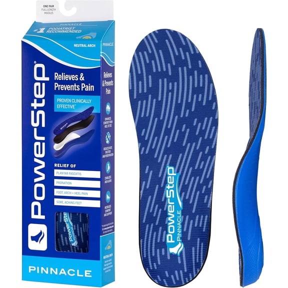 Powerstep 5005-01AS Pinnacle Insoles Full Length (1 Pair), size M3W5