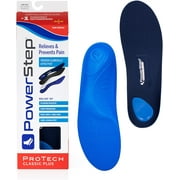 Powerstep Protech Classic Full Length Orthotic Insole Shoe Inserts - Ultra Thin - F