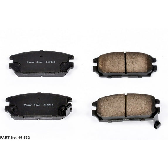 Powerstop 16-532 Disc Brake Pad Fits select: 2006-2012 MITSUBISHI ECLIPSE, 1991-1994 DODGE STEALTH