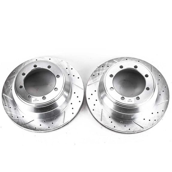 Power Stop Rear Pair of Drilled and Slotted Brake Rotors AR8570XPR