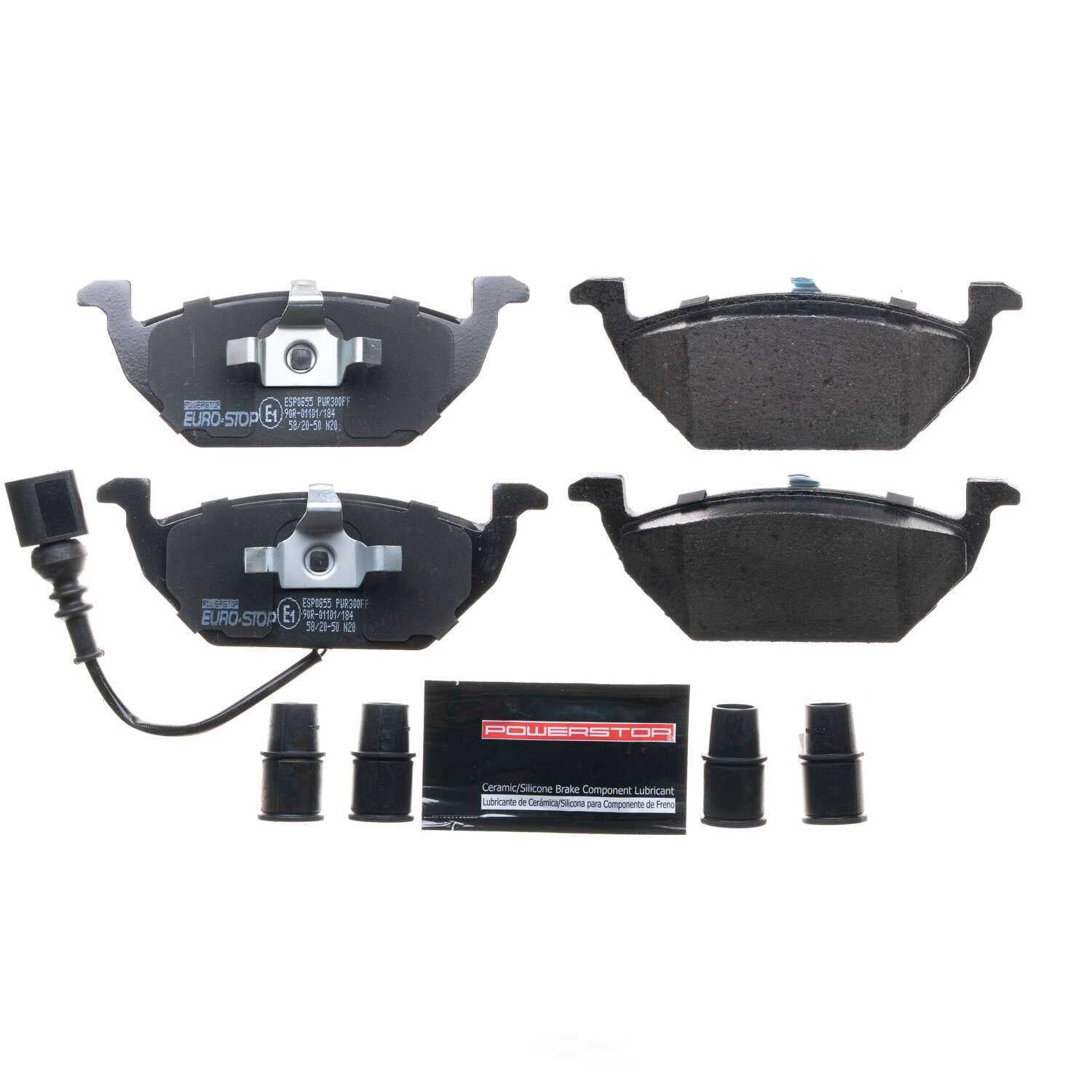 PowerStop ESP0855 Euro-Stop ECE-R90 Brake Pads