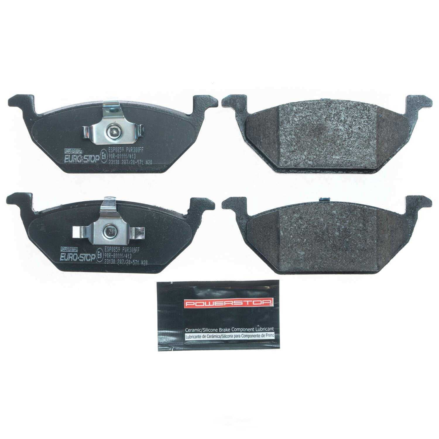 PowerStop ESP0859 Euro-Stop ECE-R90 Brake Pads