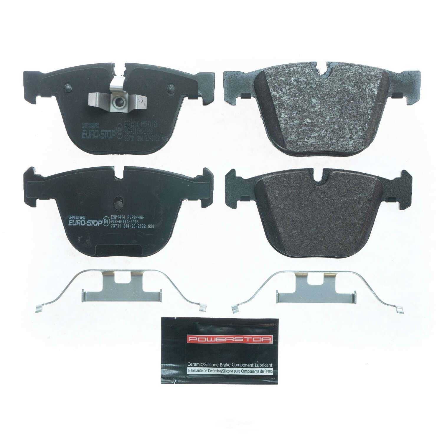 PowerStop ESP1414 Euro-Stop ECE-R90 Brake Pads