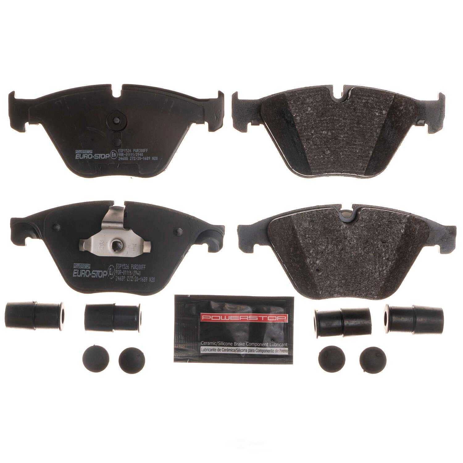 PowerStop ESP1526 Euro-Stop ECE-R90 Brake Pads