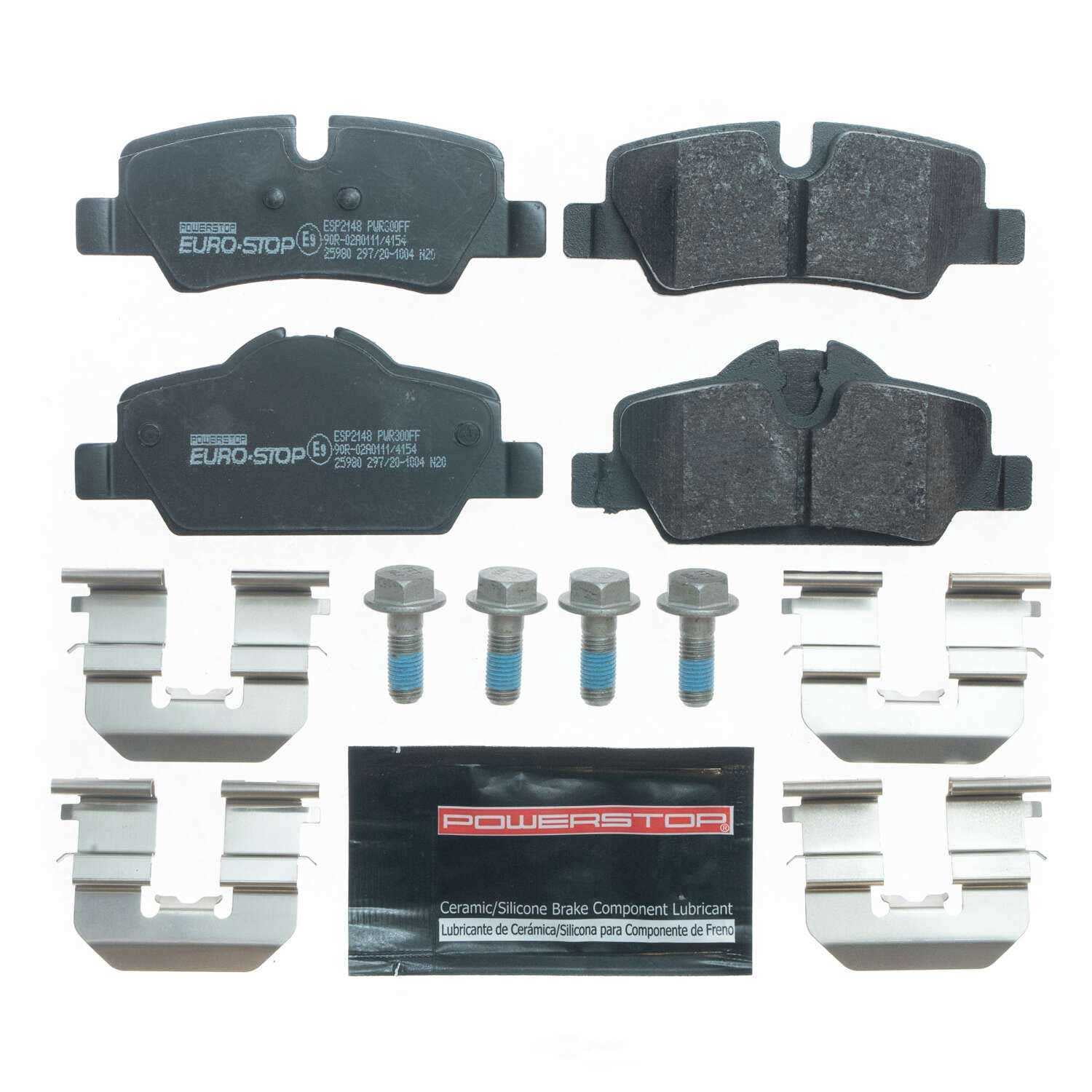 PowerStop ESP2148 Euro-Stop ECE-R90 Brake Pads