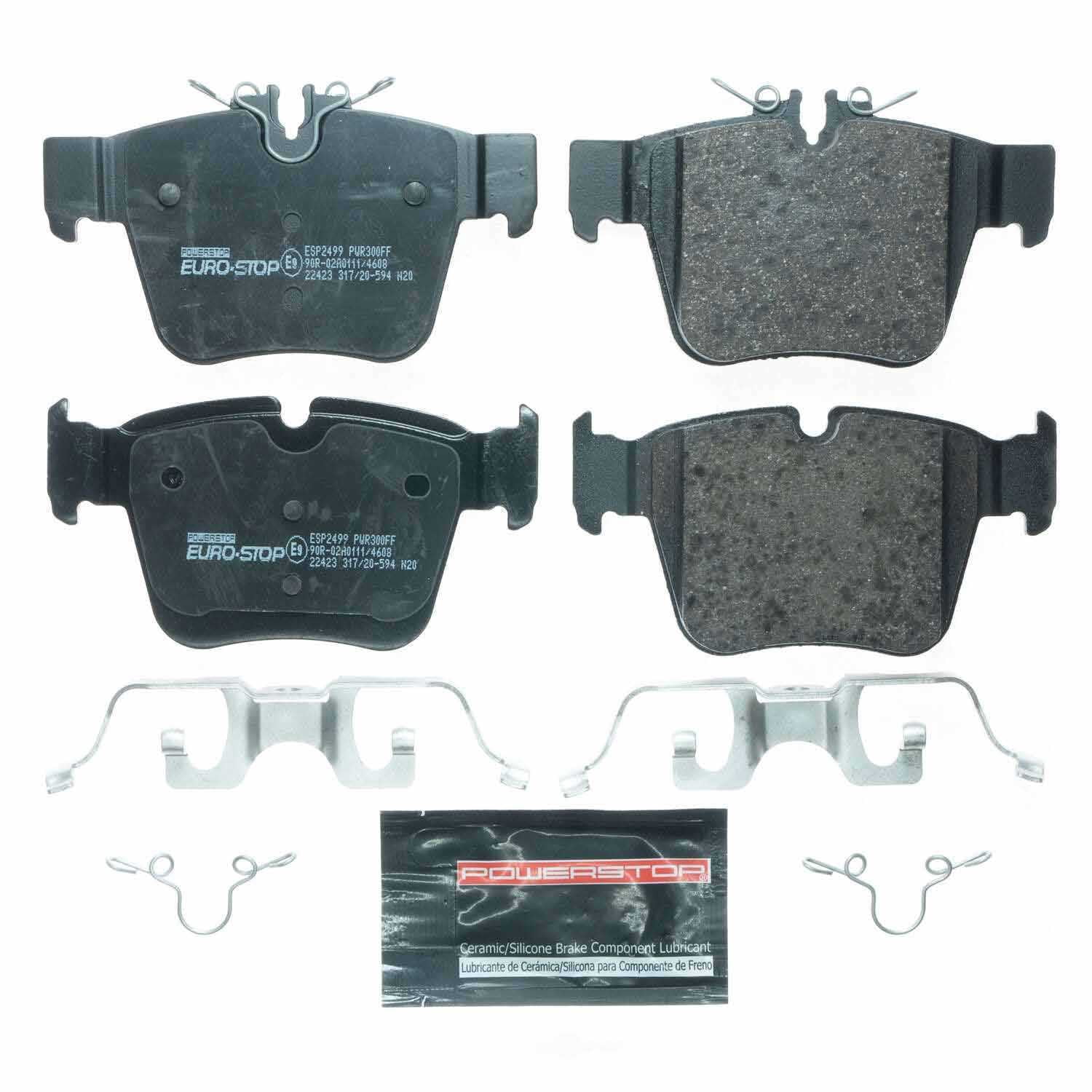 PowerStop ESP2499 Euro-Stop ECE-R90 Brake Pads