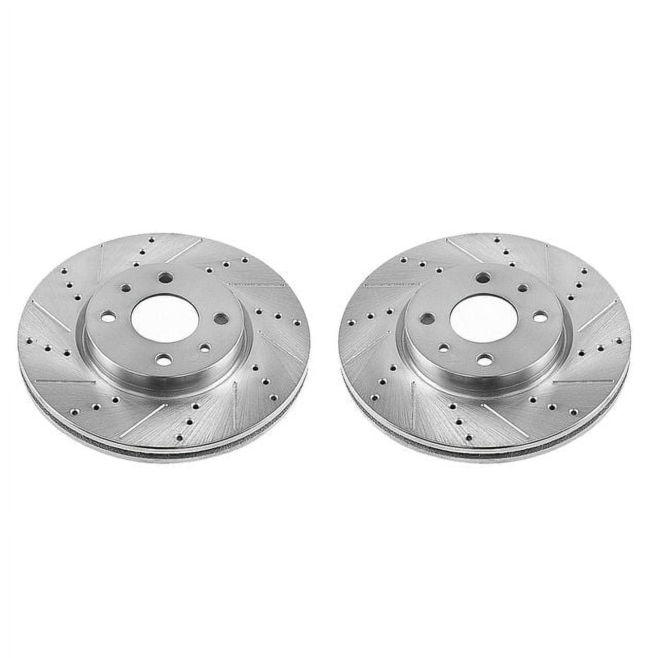 Power Stop EBR1296XPR Evolution Drilled & Slotted Rotors -Front