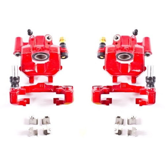 Power Stop S2950 Red Powder-Coated Performance Calipers -Rear