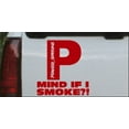 thumbnail image 1 of Powerstroke Diesel Big P Funny Mind If I Smoke Car or Truck Window Decal Sticker, 1 of 1