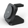thumbnail image 1 of Powertek 3-in-1 Qi2 15W Tri-Fold Wireless Charge Pad with Stand, Black, 1 of 5